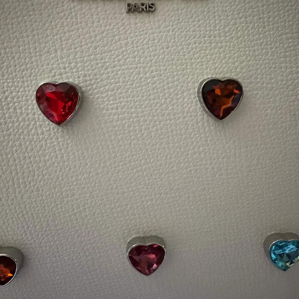 Karl Lagerfeld Jewel Heart Tote/Crossbody *New* with zip pouch - Picture 5 of 11